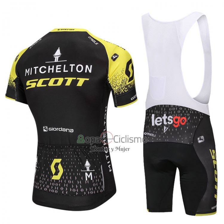 Scott Ropa Ciclismo Culotte Corto 2018 Mangas Cortas Negro